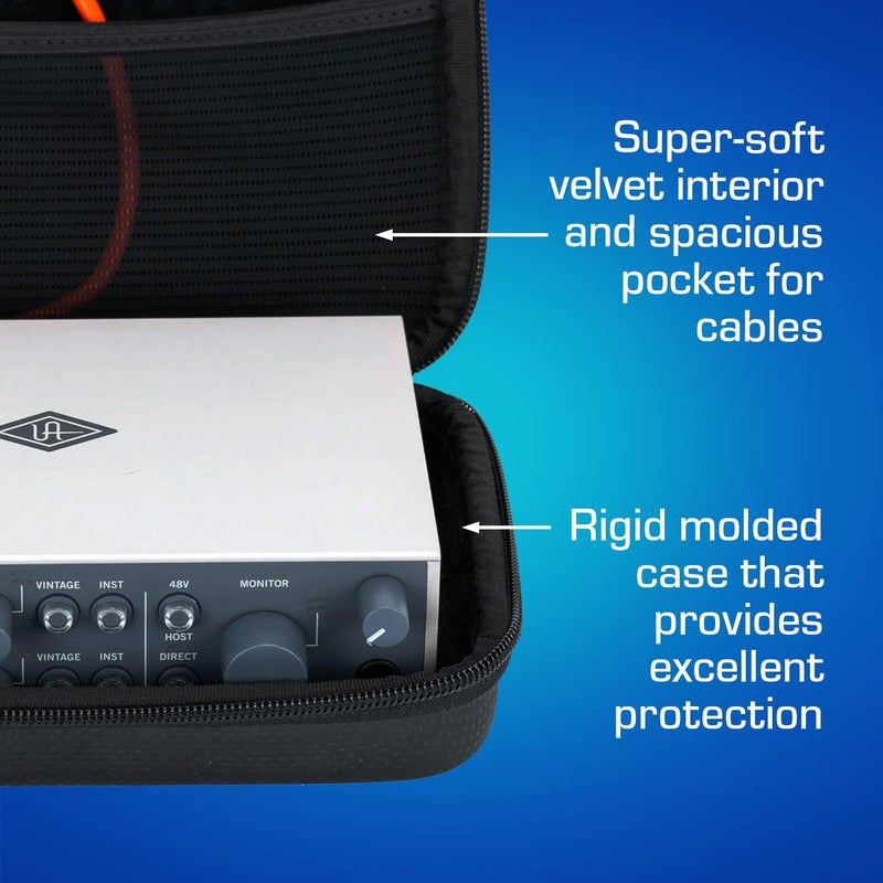 ANALOG CASES Universal Audio Volt 1/2 / Apollo Solo/Arrow/Focusrite Scarlett 4i4 Case - Custom-Fitted Compact GLIDE Case for Travel - Image 3